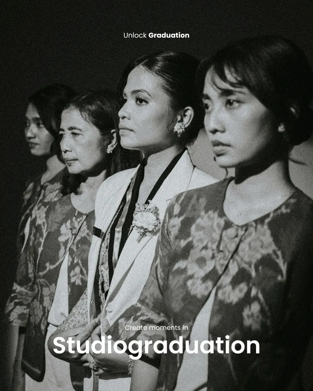 Foto studio graduation monokrom
